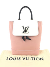 Louis Vuitton Rose Ballerine Calfskin Lockme Backpack (LIOR) 144010001306 RP/SA