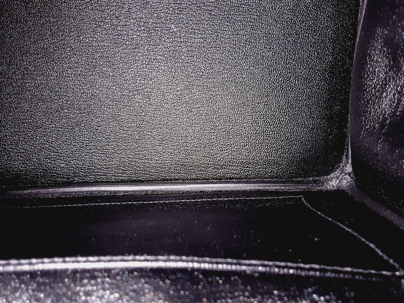 Hermes Birkin 25CM Black Noir Ostrich With Gold Hardware Handbag (WWXZX) 144020004388 DO/DE