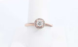 14k Rose Gold Vera Wang Love Diamond Ring Size 8.5 Eboxzdu 144030000972