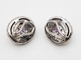 Judith Ripka Sterling Silver Amethyst Stud Clasp Earrings Doixde 144020012733