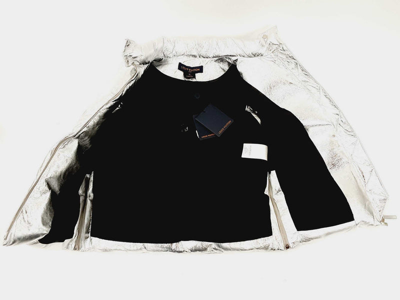 Louis Vuitton Silver Down Gilet Vest Size 36 (ORXZ) 144010012965 DO