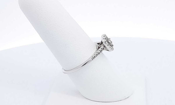10k White Gold Diamond Heart Ring Size 7.25 Ebpxdu 144030002585