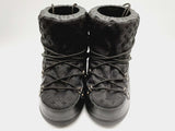 Louis Vuitton Black Leather Monogram Canvas Snow Boots Size Us 8 144010009196