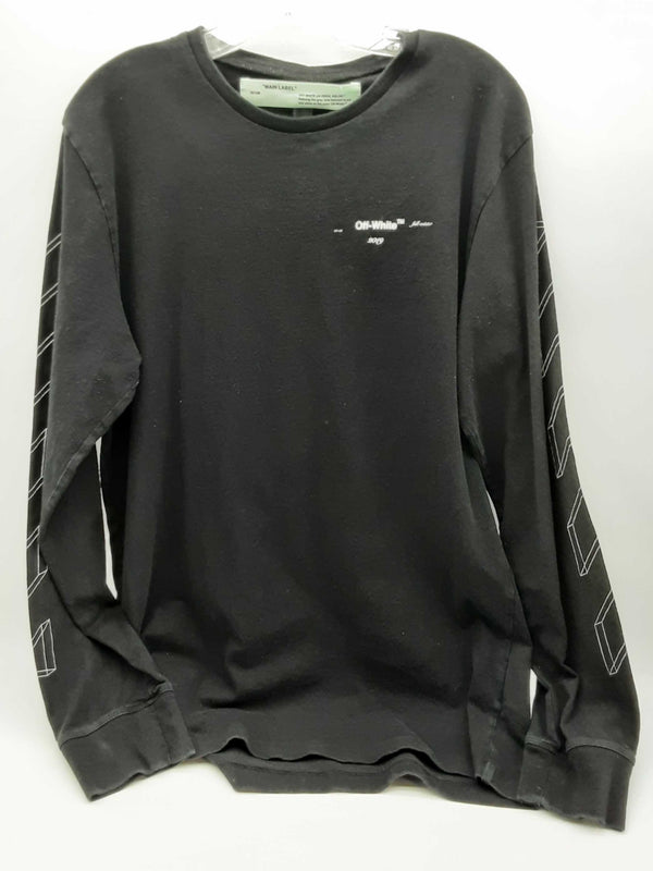 Off-white X Virgil Abloh Black Long Sleeve T-shirt Size L Dowzxde 144020001897