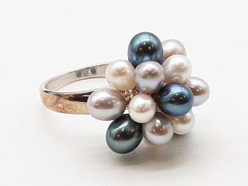 0.925 Sterling Silver 6.4g 2.25 Ctw Pearl Ring Size 9.25 Dolde 144020000520