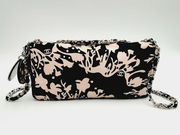 Chanel Multi-Color Floral Canvas Medium Flap Shoulder Bag (LCXZ) 144010020176 CB/SA