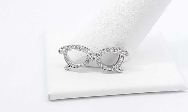 14k White Gold Diamond Sunglasses Pendant 1.8 Grams Ebpxdu 144030003368