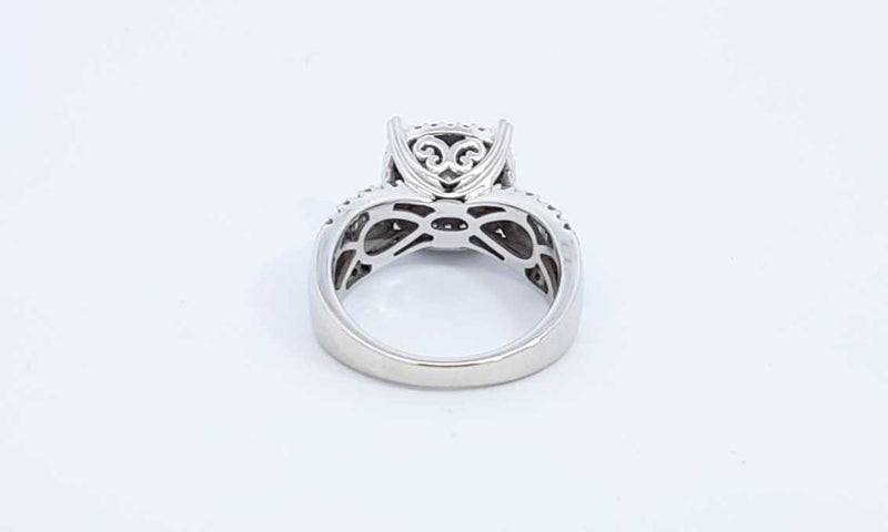 10k White Gold Diamond Engagement Ring Size 7, 6.5 Grams Ebwxzdu 144030003932