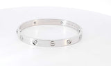 Cartier 18k White Gold Diamond Love Bracelet Size 16 Msszxzsa 144010026261