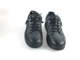 Giuseppe Zanotti Double Zip Low Black Sneakers, Size 9 (LEZ) 144010000303