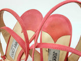 Jimmy Choo Dielle Strappy Azalea Pink Suede Heel Size Us 8 Dolxzde 144020006016