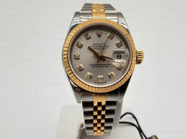 Rolex 69173 26mm Datejust Diamond Two-tone Steel Jubilee Band Watch 144020012771