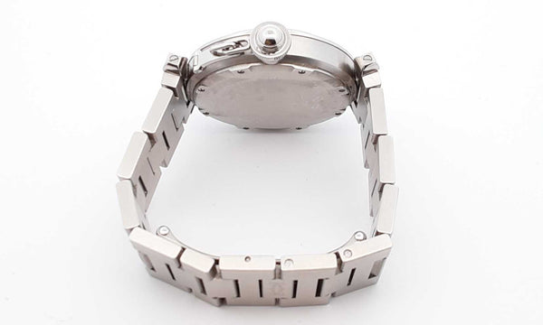 Pasha De Cartier Gmt Stainless Steel Bracelet Watch 35mm Ebooxzdu 144010020591