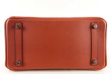 Hermes Red Brisque Ghilles Birkin With Palladium Hardware 30CM (LORZX) 144010018717 RP/SA