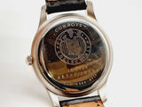 Fossil 38MM Limited Edition Cowboy NFL Collectable Stainless Steel Black Leather Band Watch (CR) 144010023967 DO/DE