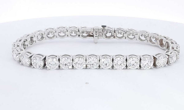 14k White Gold Lab Grown Diamond Tennis Bracelet 7 Inch Eblxrxzsa 144010019032