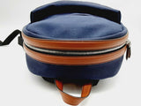 Salvatore Ferragamo Firenze 1927 Blue Canvas Backpack (PXZ) 144020007080 DO/DE
