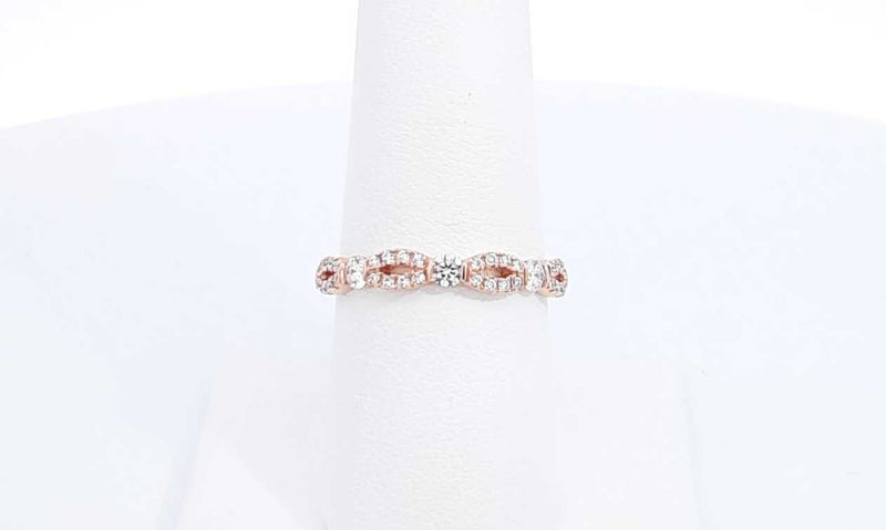 14k Rose Gold Lab Grown Diamond Ring Size 7.25 Eblsedu 144020004863