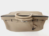 Hermes Birkin 50CM Grey Taupe Clemence With Palladium Hardware Handbag (LOZXZ) 144010013912 DO/DE