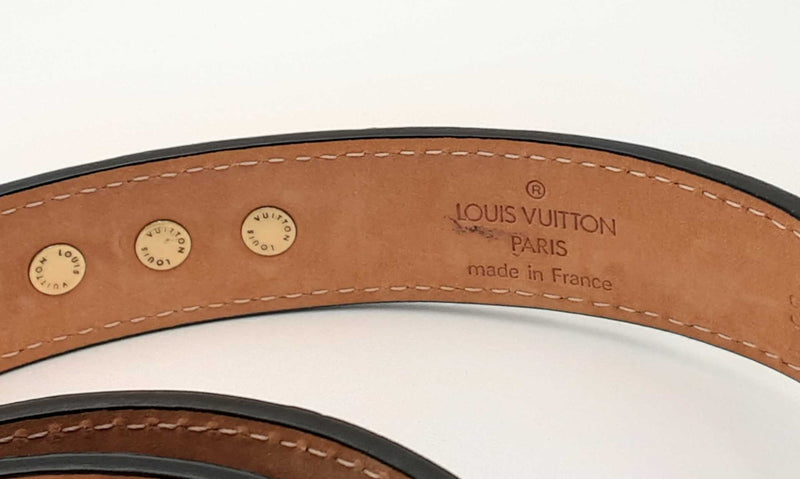 Louis Vuitton Limited Edition Blue Ostrich Skin Studded Belt Eboorsa  144010025793