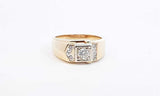 14k Yellow Gold Diamond Ring Size 10, 7.2 Grams Eblrxdu 144030005063