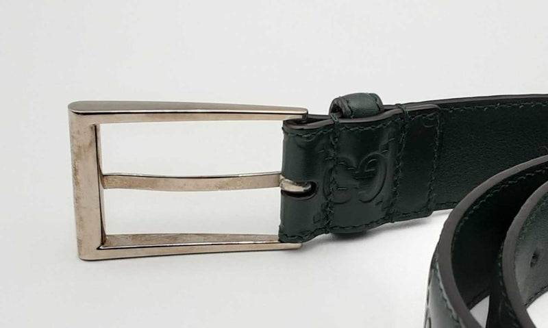 Gucci Guccissima Green Signature Belt Eblxzsa 144030001436