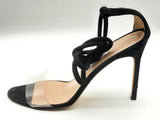 Manolo Blahnik Estro Black Suede Heels Size Eu 38/ Us 8 Dorxde 144020002213