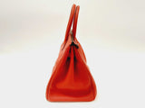 Hermes Birkin 35CM Red Rouge De Coeur Togo Leather Palladium Hardware Handbag (EEXZ) 144020000871 DO/DE