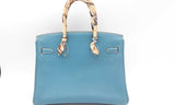 Hermes Blue Jean Birkin 30CM Handbag  (LLZXZ) 144010020907 KS/DU