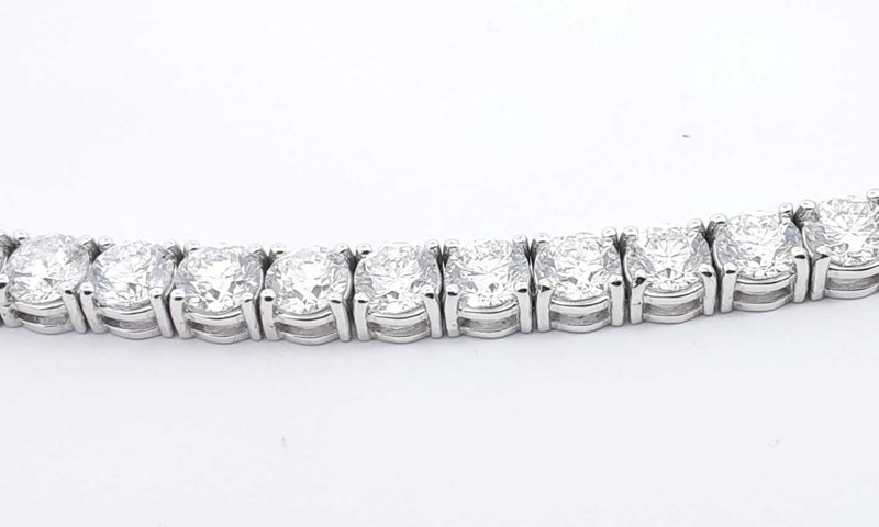 14k White Gold Lab Grown Diamond Tennis Bracelet 7 Inch Ebccrxsa 144010032175