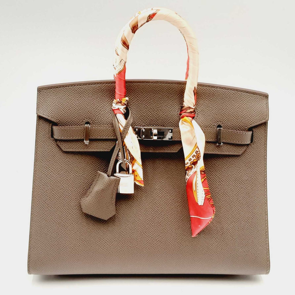 Hermes Clemence 35cm Birkin Bag Etoupe - Luxury In Reach