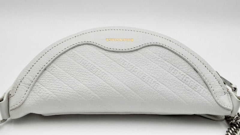 Balenciaga White Souvenir Leather Belt Bag Ebixzdu 144030002261