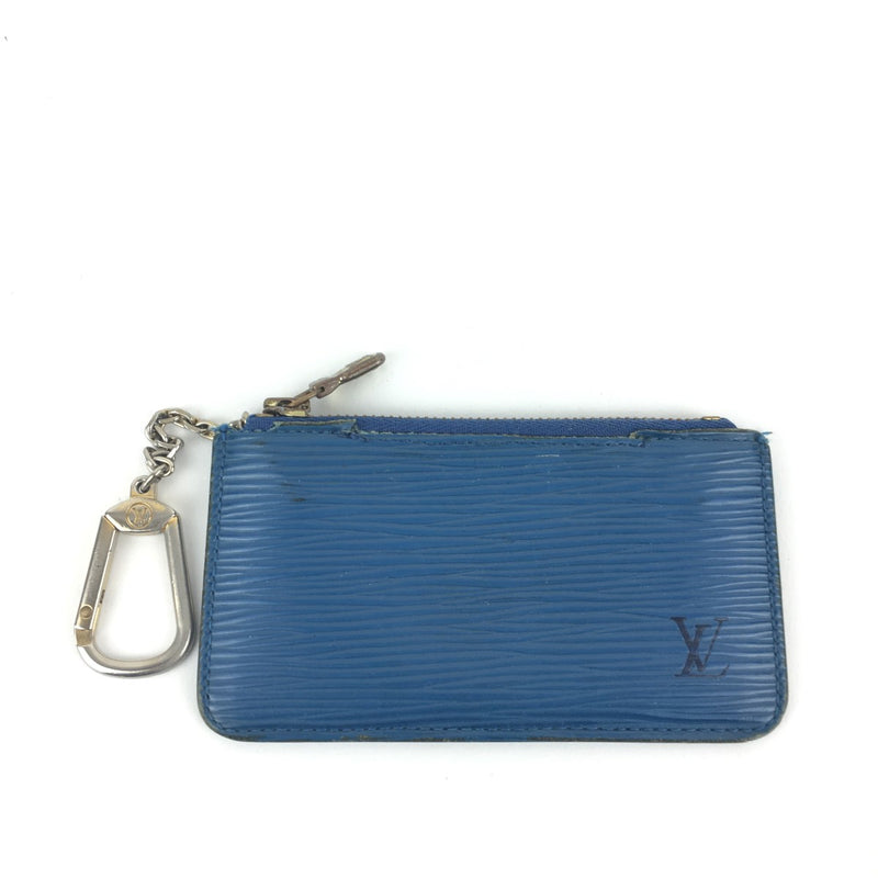 Louis Vuitton Louis Vuitton Blue Epi Leather Pochette Cles Coin
