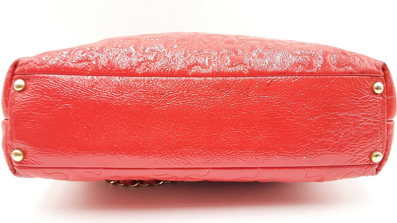 Chanel Red Crackled Patent Calfskin Puzzle Tote Bag Eblxrzdu 144030003079