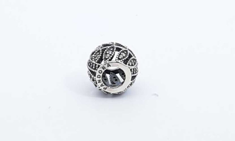 Pandora Sterling Silver Sparkling Leaves Bead Charm Ebrdu 144030007444