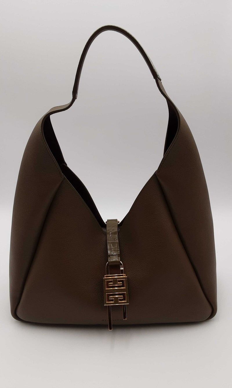 Givenchy Olive G Hobo Medium Grained Leather With Padlock Mswrosa 144010032513