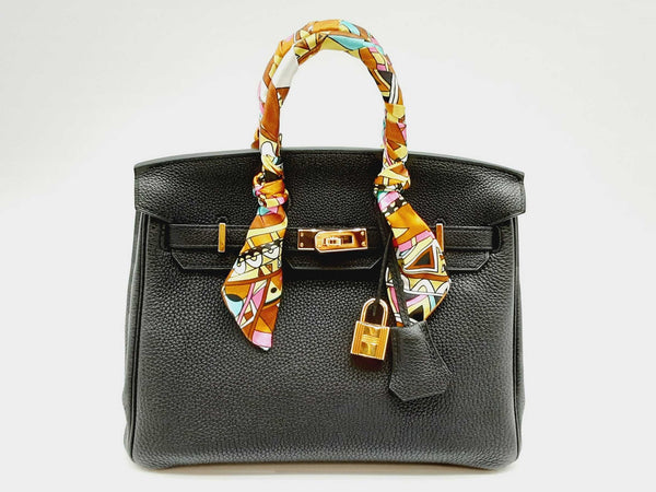Hermes Birkin 25cm Black Noir Togo Gold Hardware Handbag Doowxzxde 144020005231