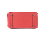 Hermes Birkin 25CM Veau Swift Leather Rouge Tomate Red Palladium Hardware Handbag (LIXZX) 144010001520 DO/DE