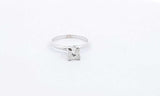 14k White Gold Diamond Solitaire Engagement Ring Size 7.5 Eboxzdu 144030004922