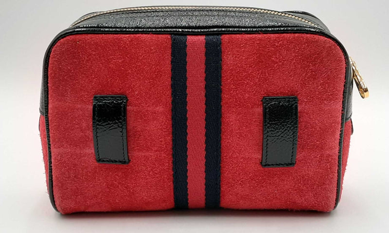 Gucci Red Suede Ophidia Web Small Belt Bag  Ebwrzdu 144020005030