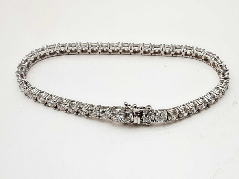 14k White Gold Lab Grown Diamonds Tennis Bracelet 7 In Dooerxde 144020015073