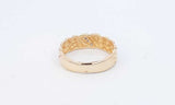 14k Yellow Gold Ring With 3 Small Diamonds Size 8.75 Eblordu 144030003004