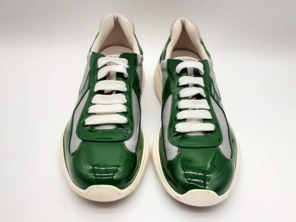 Prada America's Cup Patent Green Shoes Size M 9.5 Dowxzde 144020008772