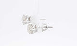 14k White Gold Double Stud Diamond Screwback Earrings Ebsrxdu 144030005133