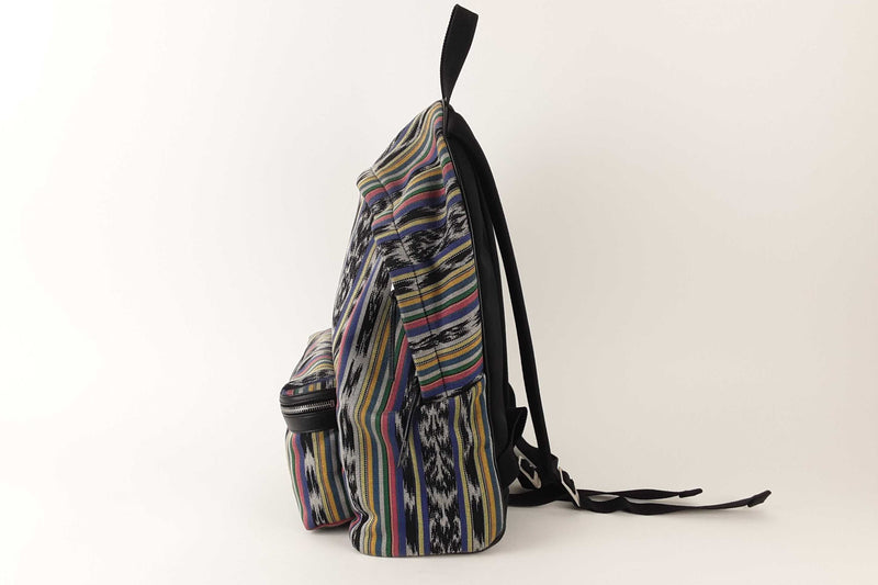 Yves Saint Laurent Canvas Ikat Print City Backpack (PEZ) 144010000946 RP