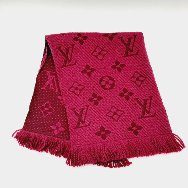 Louis Vuitton Magenta Monogram Reversible Wool Scarf Mswspde 144010028114