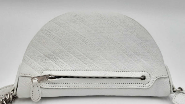 Balenciaga White Souvenir Leather Belt Bag Ebixzdu 144030002261