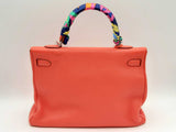 Hermes Kelly 32cm Vermillion Orange Clemence Palladium Hardware Shoulder Bag Doexzxde 144010021000