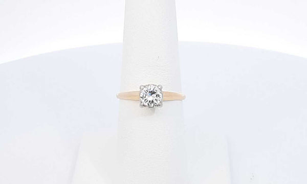 14k Yellow Gold Diamond Solitaire Engagement Ring Size 6.75 Ebcrxdu 144030004832