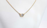Tiffany & Co. Elsa Peretti Single Diamond Pendant 18k Yellow Gold 15 In. Ebooxdu 144030003361
